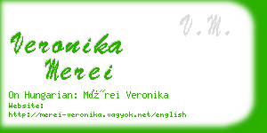 veronika merei business card